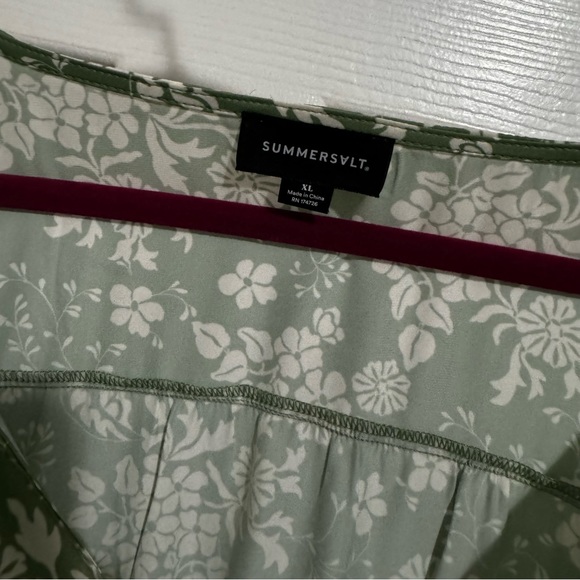 Summersalt Cinched Waist Caftan Dress - Vintage Floral in Ivy NWT - Picture 6 of 7